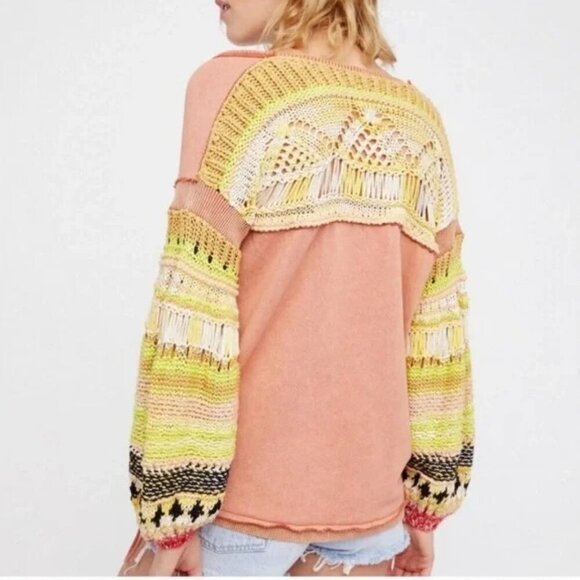 Free People Reminiscent Sweater in Terracotta - Picture 2 of 9